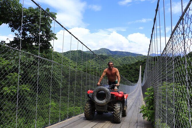 Combo ATV Jorullo Bridge + zip lines + mule ride - A five-hour combo day built for variety