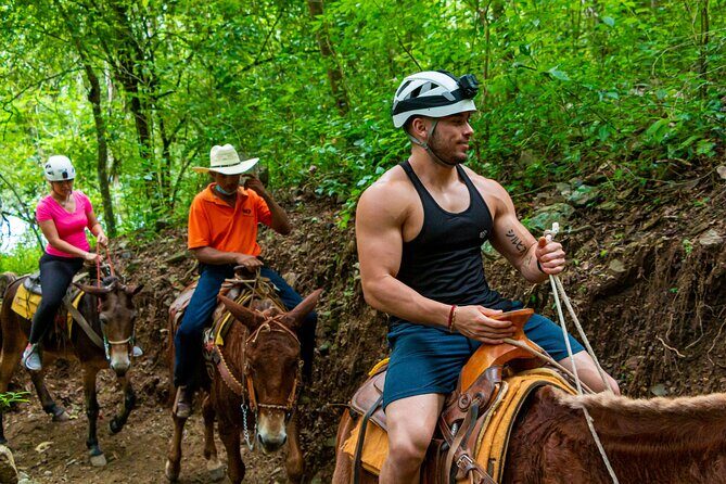 Combo ATV Jorullo Bridge + zip lines + mule ride - 11 zip lines over canyons and rivers: speed with a safety-first setup