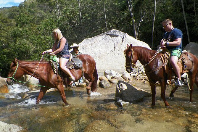 Fun Horseback Tour in Mismaloya - The ride up through Mismaloya: jungle trails and mountain river crossings