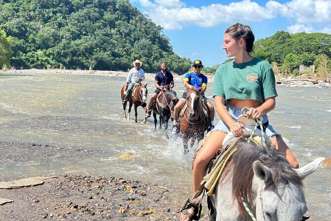 Horseback Riding & Swim: Tequila Tasting, BBQ & Margaritas - When the swim with the horse happens (and when it doesn’t)