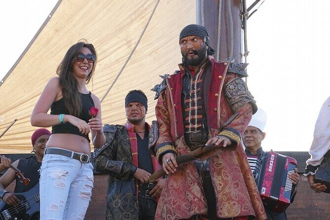 Incredible Nightly Pirate Show in the Bay of Puerto Vallarta - The Pirate Show Setup: Live Music, Then the Performance