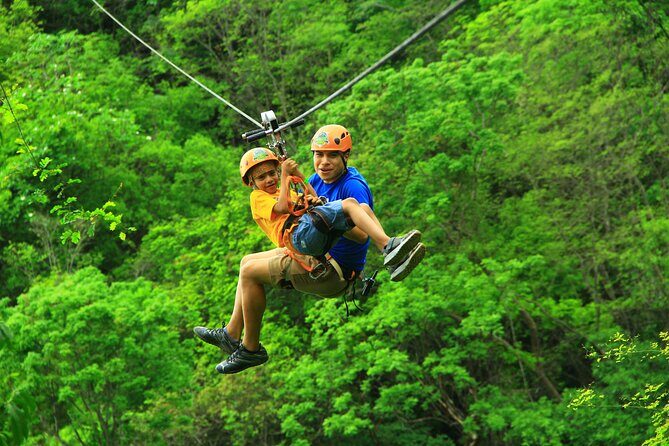 Jungle Adventure with Ziplines and Waterfall with Restaurant - Safety gear and staff who keep it controlled