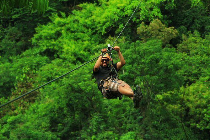 Jungle Adventure with Ziplines and Waterfall with Restaurant - The 9 zip line tour: What it feels like in practice