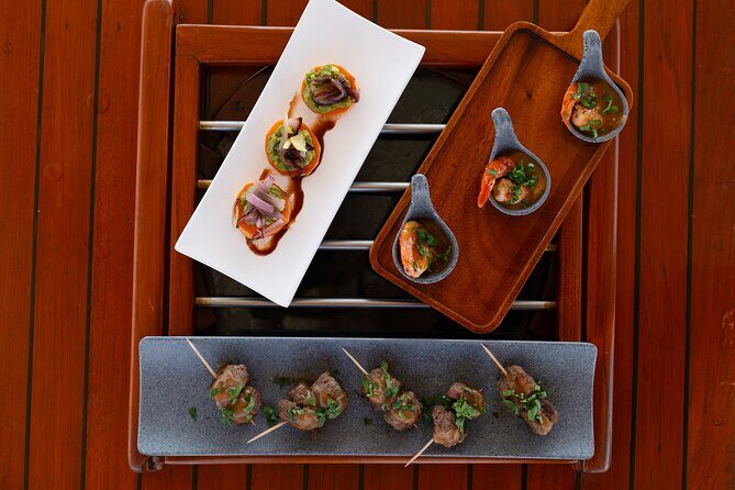 Luxury Puerto Vallarta Shared Sailing Tour: Sail, Swim & Dine - Food on a Sailboat: 3 Appetizers, One Lunch Main, and Five Drinks