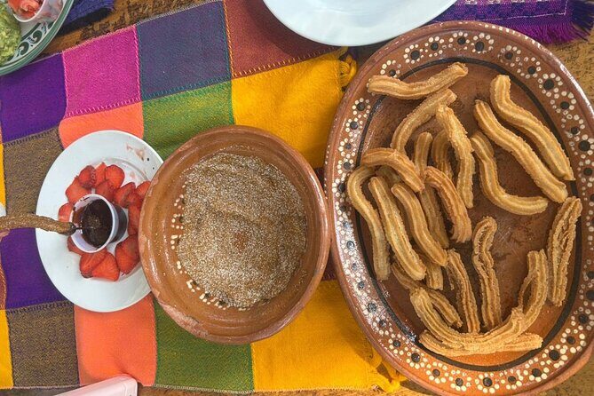 Make your own Churros from scratch - Getting Your Hands Dirty: Molcajete Salsa at the Table