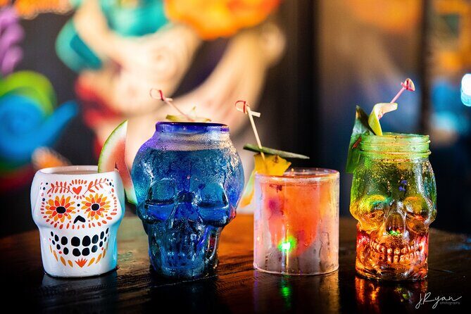 Mezcal vs. Tequila Cocktail Tasting in a Cantina - The 2-hour flow: costume, neat tastings, then Viva Mexico cocktails