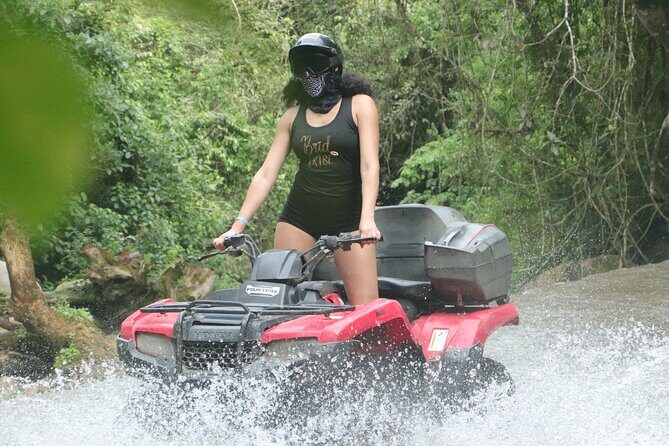 Off-road ATV-QUAD tour in single and double seats - Stop 2: Río Cuale and the Coyote viewpoint with a short off-road burst