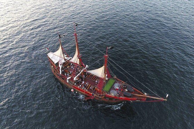 Pirate Ship by Day - Majahuitas Island time: snorkeling, kayaking, banana ride, and beach games