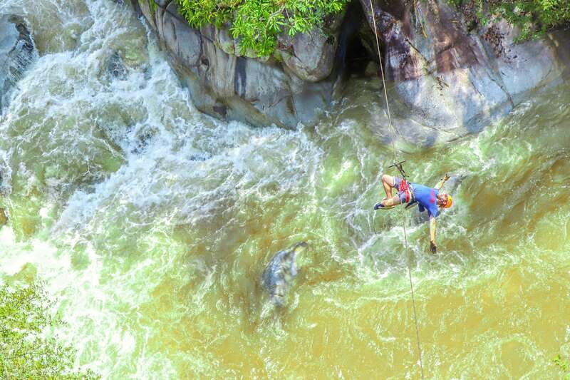 Puerto Vallarta: Canopy Tour with Zipline and Speedboat Ride - The river segment: slides, kayaks, and natural pools