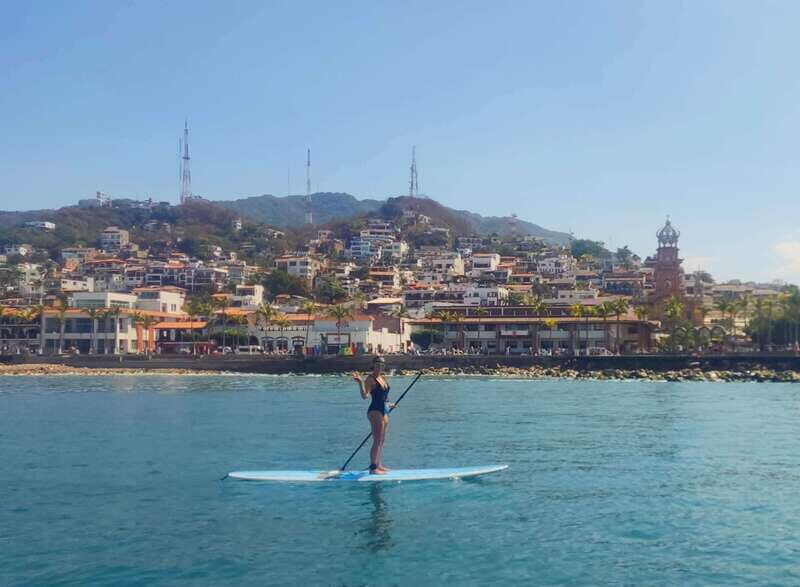 Puerto Vallarta: Guided SUP Board Tour with Digital Photos - Paddling the Malecón: north to south views from the water