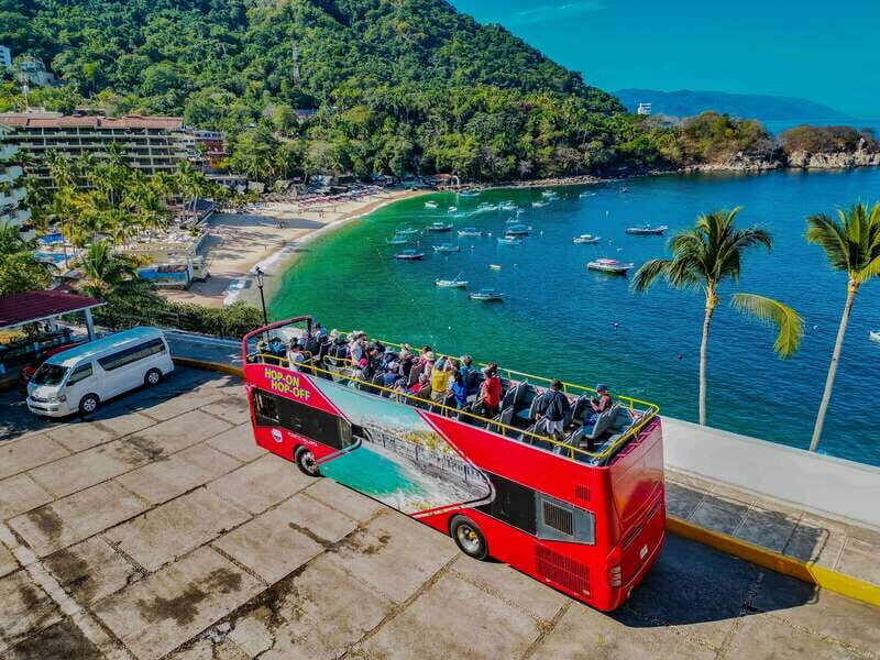Puerto Vallarta: Hop-On-Hop-Off City Bus Tour - Entering Puerto Vallarta at Los Arcos, right on the Malecon