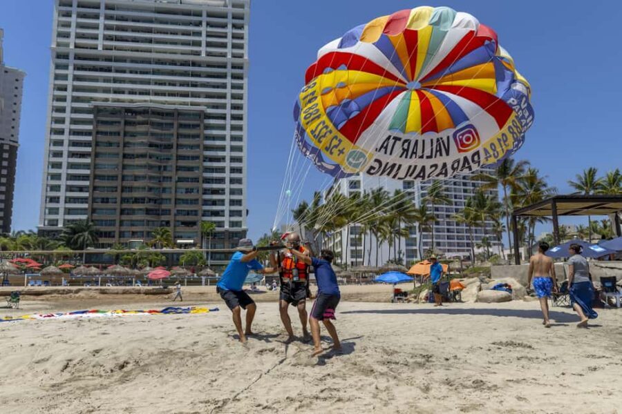 Puerto Vallarta: Parasailing Adventure - The Actual Flight: What 10 Minutes Around Puerto Vallarta Looks Like