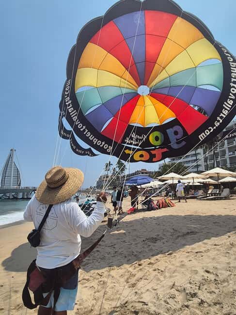 Puerto Vallarta: Private Parasailing Experience - First Step: Finding Juanillos Parachut at Dock of the Dead