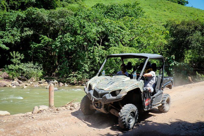Side by side/rzr in the mountain, waterfull and tequila tasting - Where lunch fits in: riverside food is there, but it’s extra